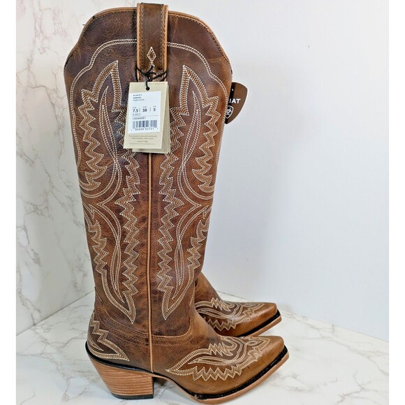 Ariat Women's Casanova Western Boot Shades of Grain Size 7.5 Snip Toe - Picture 8 of 16